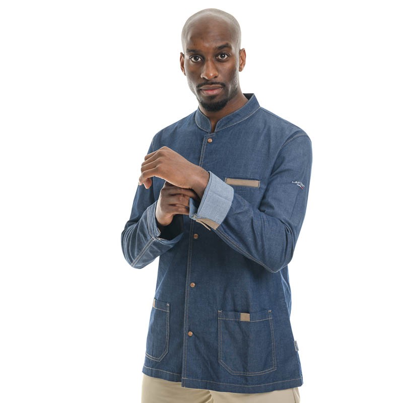 Men's Long Sleeve Jean Chef Coat Mirbel - LAFONT