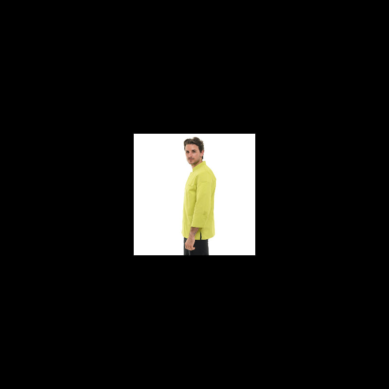 Men's Long Sleeve Lime Chef Coat Texas - MANELLI