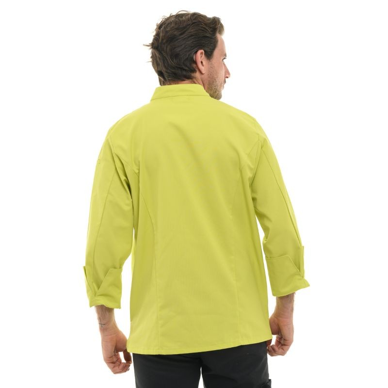 Men's Long Sleeve Lime Chef Coat Texas - MANELLI