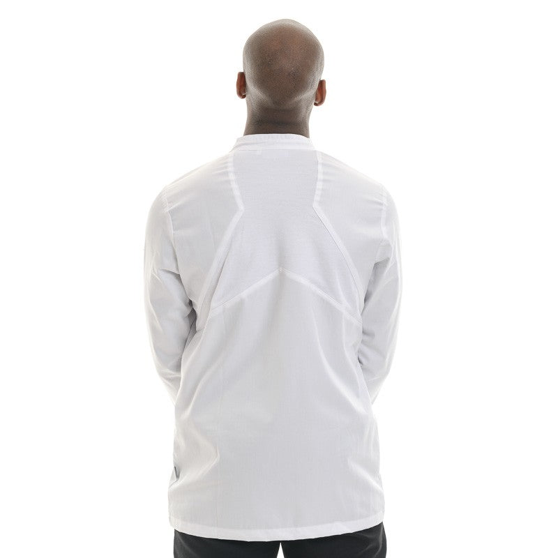 Men's White Double-collar Kitchen Coat Lemongrass - LAFONT