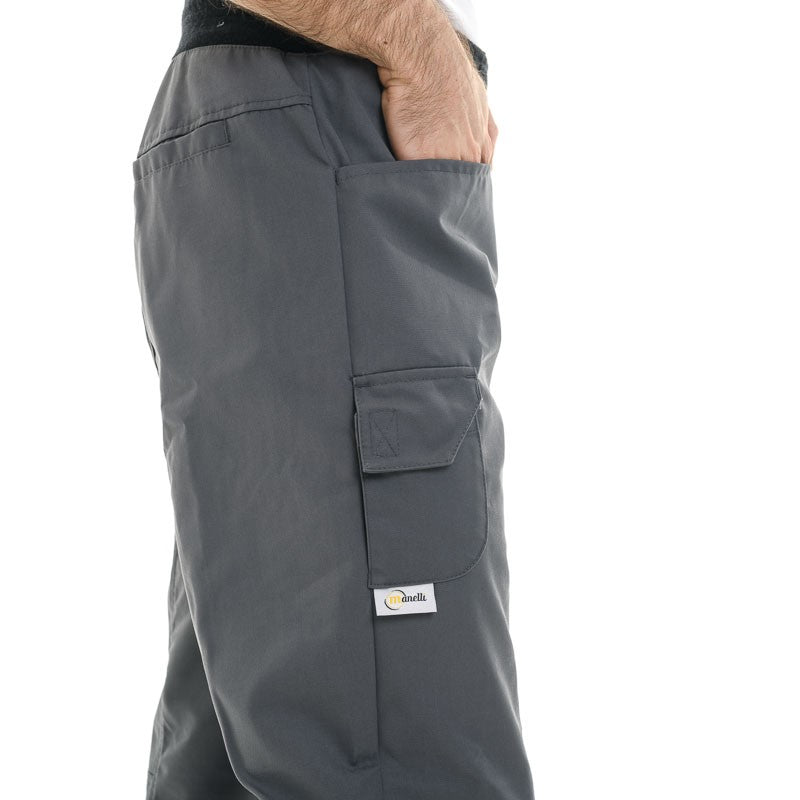 Mixed Gray Comfort Kitchen Trousers - MANELLI