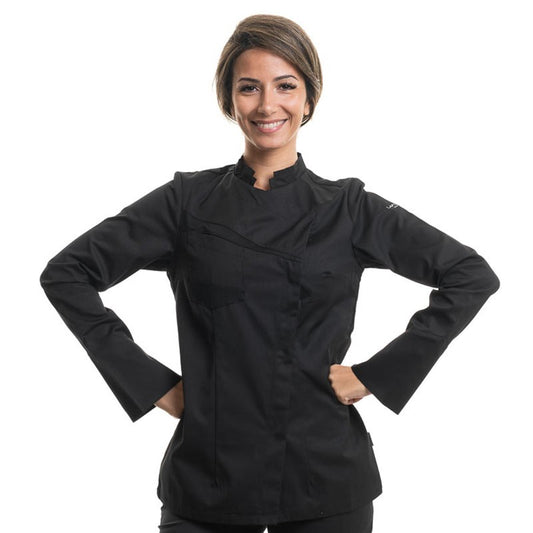 Nutmeg women's black double collar kitchen Coat - LAFONT