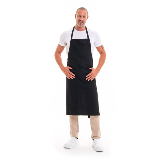 Pisa Black Bib Apron - ROBUR