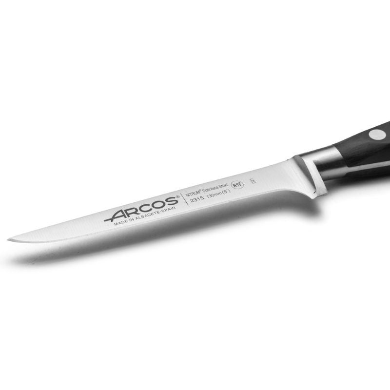 Riviera Series 130mm Black Boning Knife - ARCOS