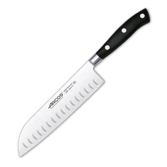 Santoku Knife Honeycomb Blade 18cm Riviera Range - ARCOS