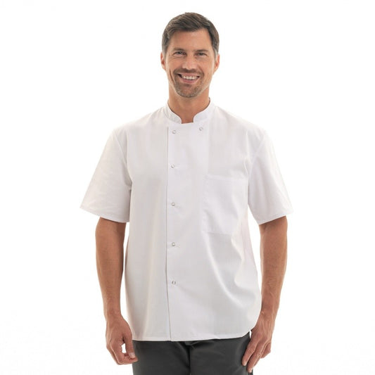 Unisex Short Sleeve White Cooking Coat Marx - MANELLI