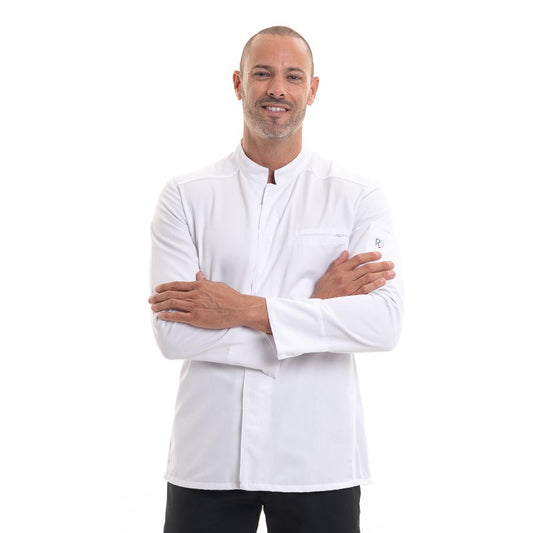 White Breathable Long Sleeve Chef Coat - ROBUR