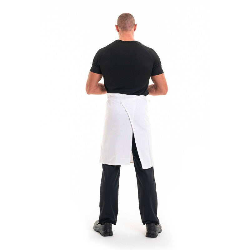 White Half Chef Apron 60cm - ROBUR