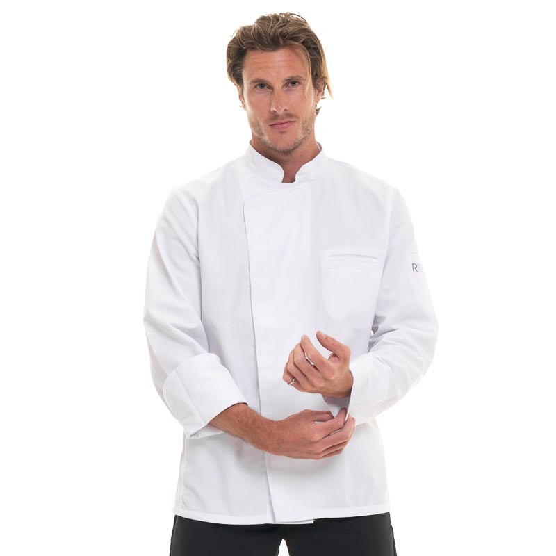 White Long Sleeve Kitchen Coat ENERGY - ROBUR