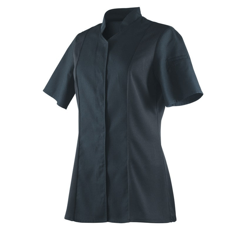 Women's Black Long Sleeve Kitchen Coat ABELLA - ROBUR