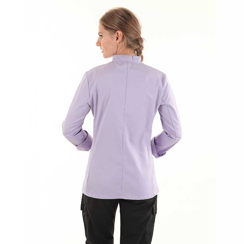 Women's Lilac Short Sleeve or Long Sleeve Kitchen Coat - MANELLI