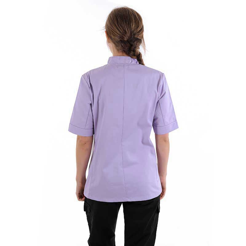 Women's Lilac Short Sleeve or Long Sleeve Kitchen Coat - MANELLI