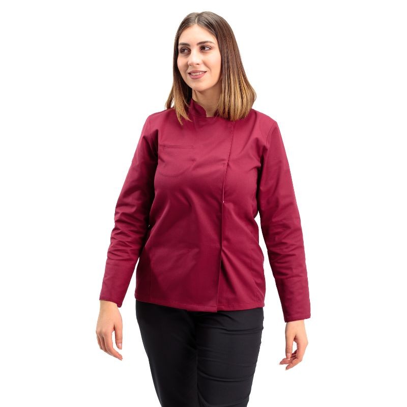 Women's Long Sleeve Plum Cooking Coat California - MANELLI