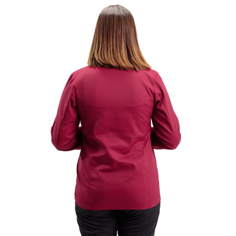 Women's Long Sleeve Plum Cooking Coat California - MANELLI