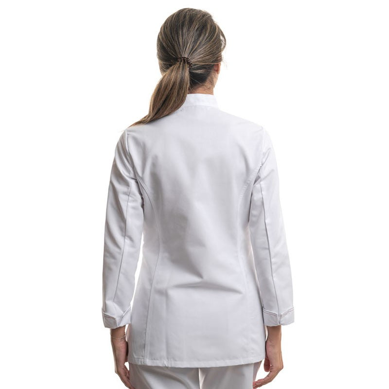 Women's White Long Sleeve Kitchen Coat ALPILLES - ROBUR