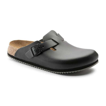 Birkenstock Kitchen Shoes Mixed Work Clog Boston Grip Black - BIRKENSTOCK