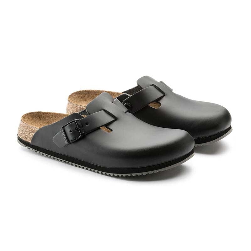 Birkenstock Kitchen Shoes Mixed Work Clog Boston Grip Black - BIRKENSTOCK