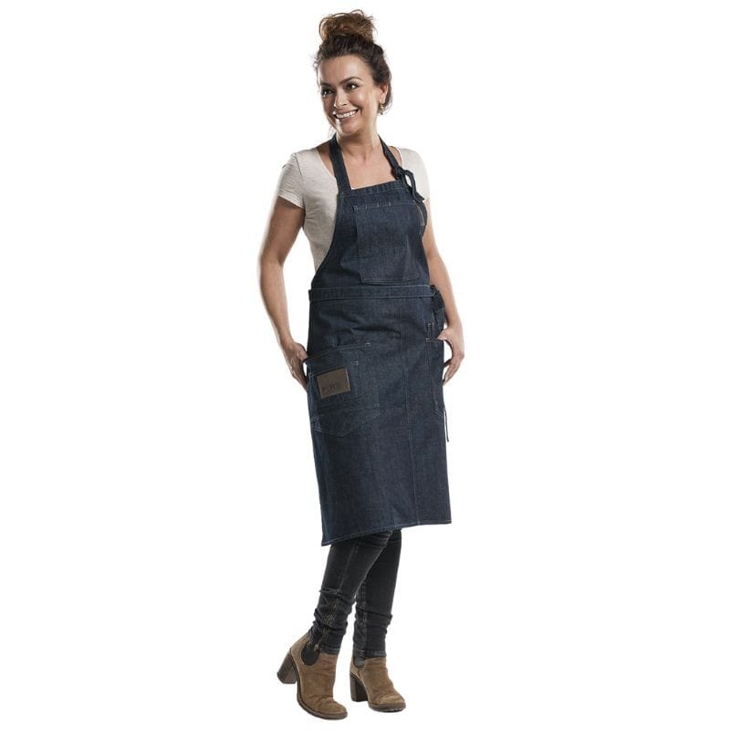 Chaud Devant Multi-pocket Denim Jean Apron - CHAUD DEVANT