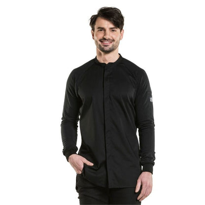 Chaud Devant XS / Noir Black Centered Cut Kitchen Coat - Fratello - Chaud Devant