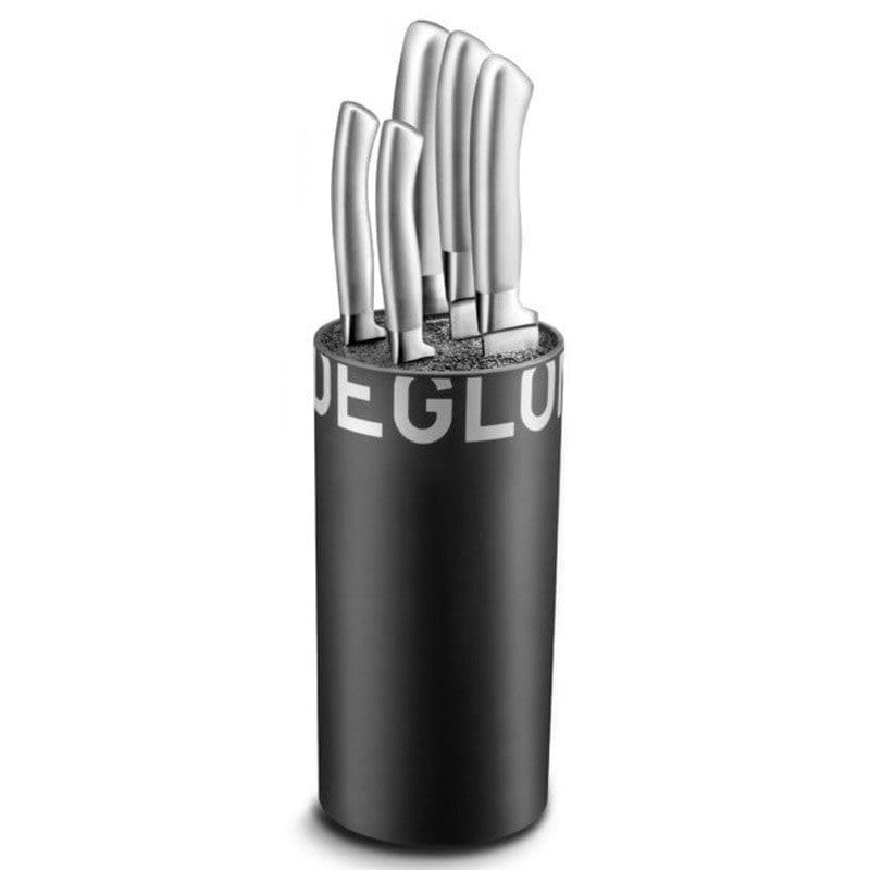 Deglon Large Black Knife Block 5 Knives  - Deglon