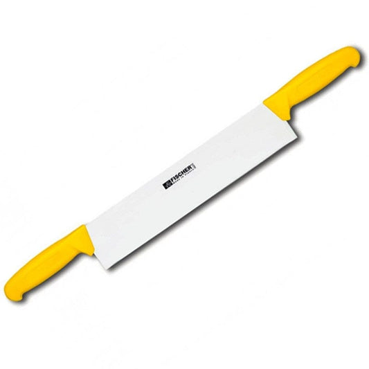 Fischer Bargoin Yellow Cheese Knife 12.99 inch with 2 Handles - FISCHER