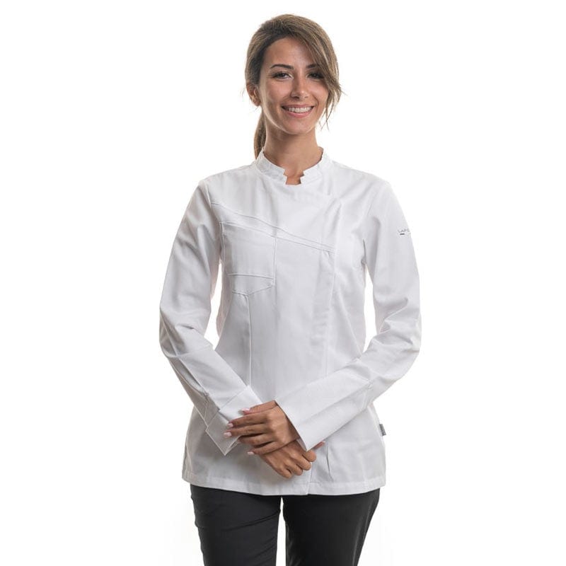 Lafont - Cuisine Nutmeg White Double Collar Kitchen Coat - Women - LAFONT