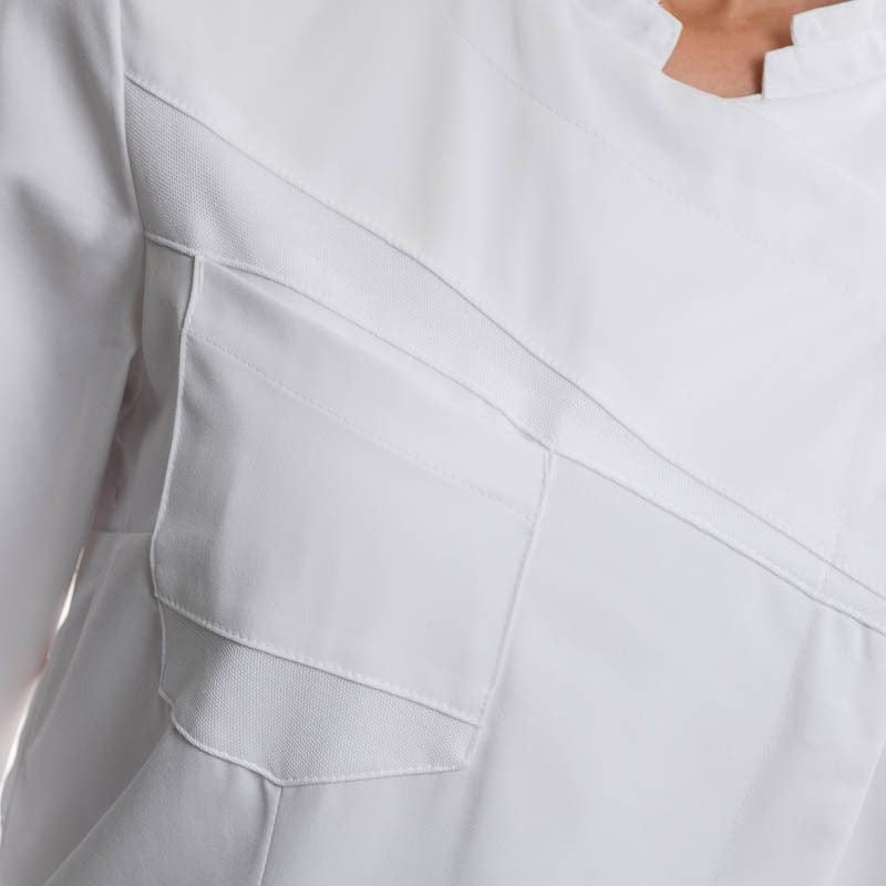 Lafont - Cuisine Nutmeg White Double Collar Kitchen Coat - Women - LAFONT