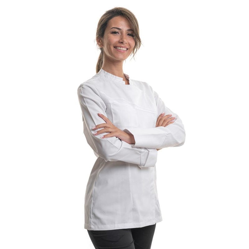 Lafont - Cuisine Nutmeg White Double Collar Kitchen Coat - Women - LAFONT