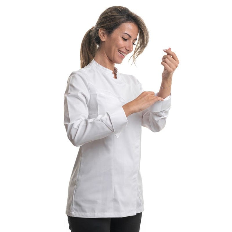 Lafont - Cuisine Nutmeg White Double Collar Kitchen Coat - Women - LAFONT