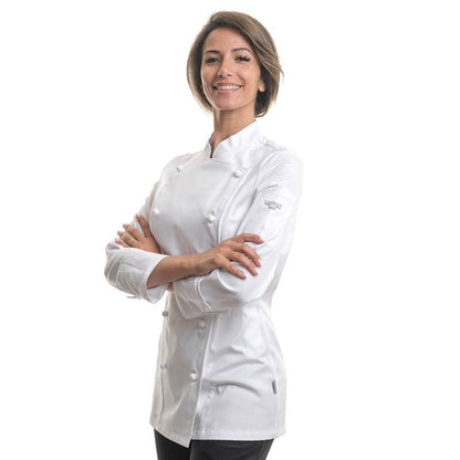 Lafont - Cuisine Platinum White Kitchen Coat for Women - LAFONT