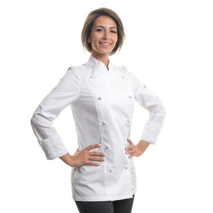 Lafont - Cuisine Platinum White Kitchen Coat for Women - LAFONT