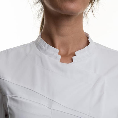 Lafont - Cuisine T00 - XXS Nutmeg White Double Collar Kitchen Coat - Women - LAFONT