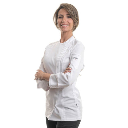 Lafont - Cuisine Women's Titanium White Chef's Coat - LAFONT