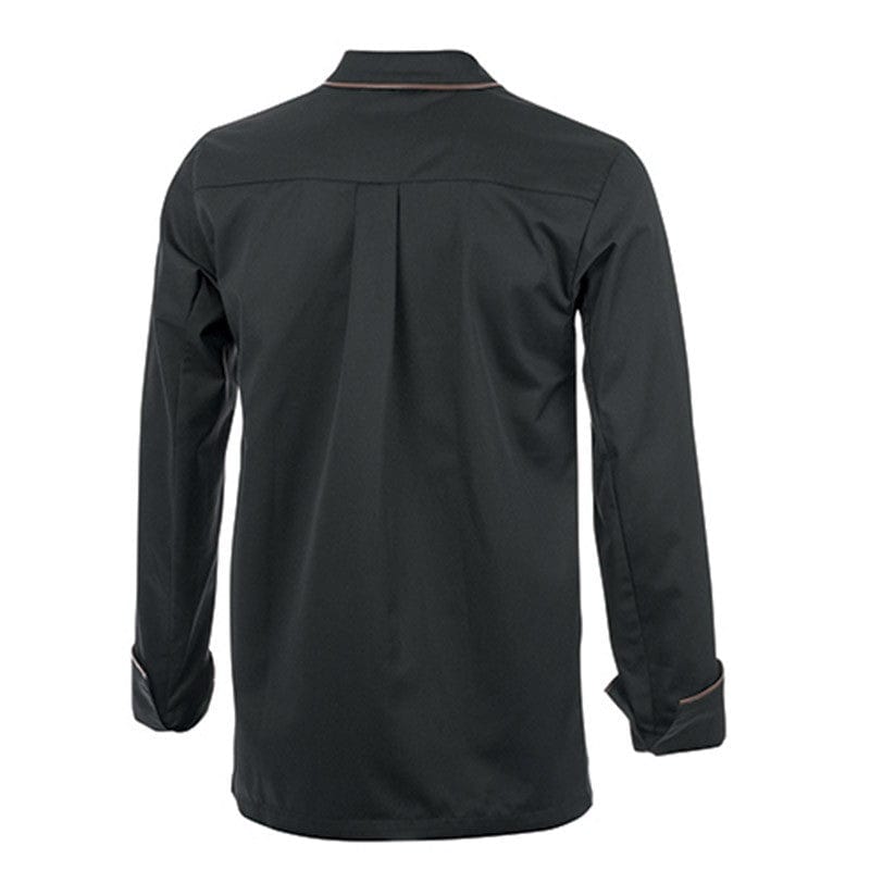 Lafont - Cuisine XS Men's Black Long Sleeve Bi-material Chef Coat - LAFONT