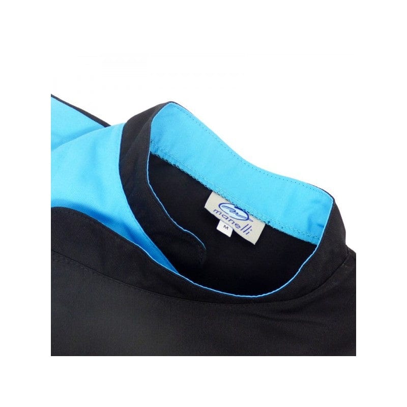 Manelli Black Blue Pastry Chef Jacket - MANELLI