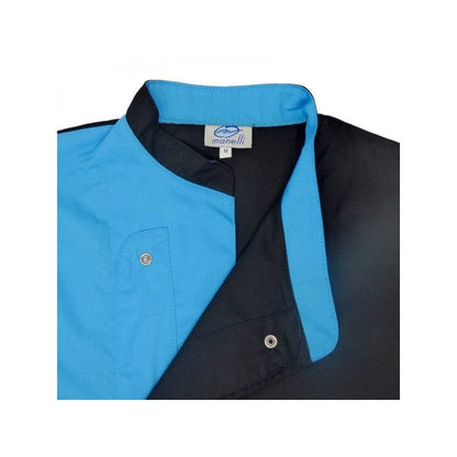 Manelli Black Blue Pastry Chef Jacket - MANELLI