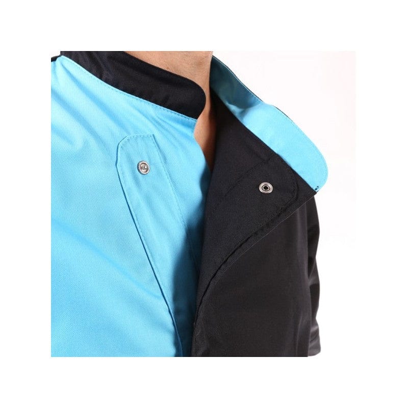 Manelli Black Blue Pastry Chef Jacket - MANELLI