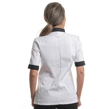 Manelli Black Collar and Short Sleeve Kitchen Coat - MANELLI