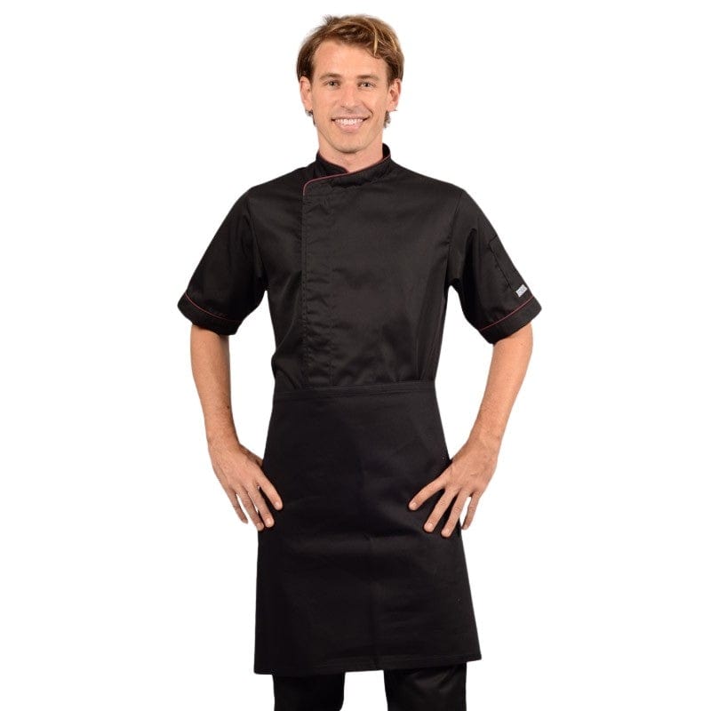 Manelli Black Half Chef Apron - MANELLI