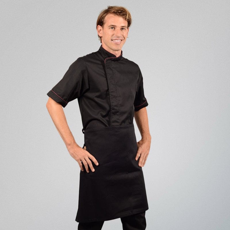 Manelli Black Half Chef Apron - MANELLI