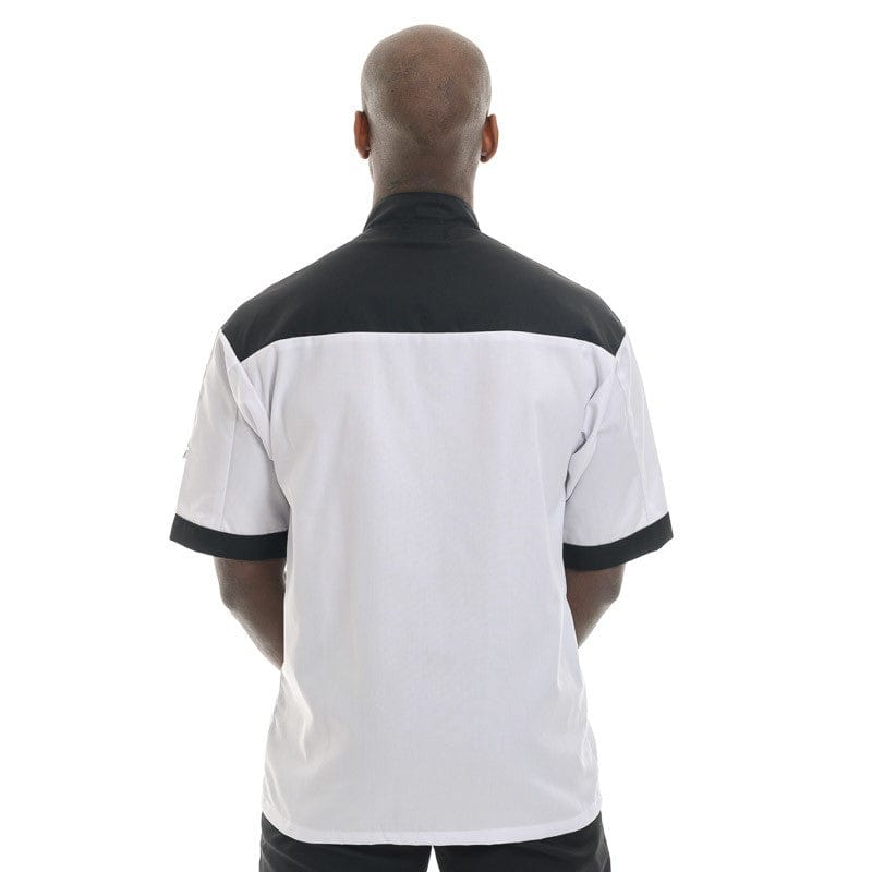 Manelli Black Master Short Sleeve or Long Sleeve Chef Coat - MANELLI