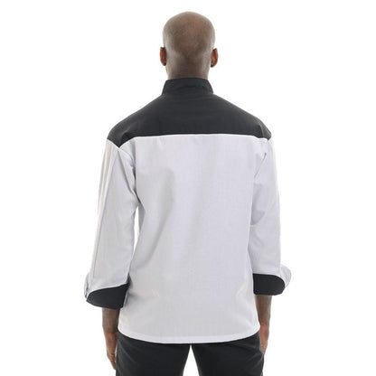 Manelli Black Master Short Sleeve or Long Sleeve Chef Coat - MANELLI