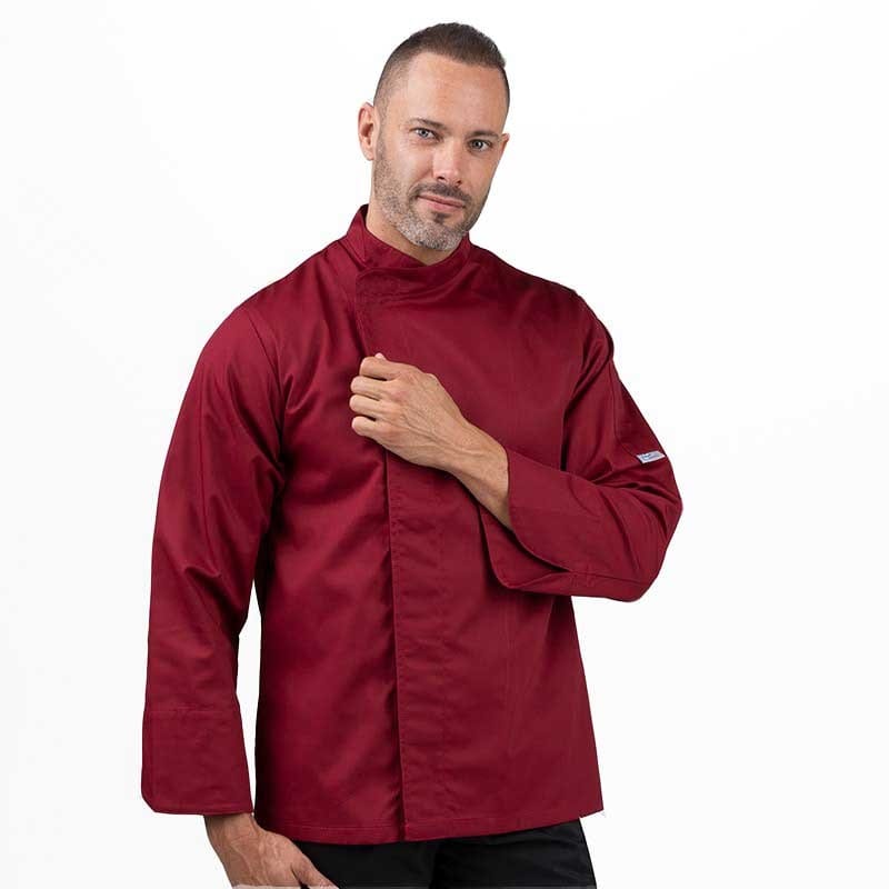 Manelli Burgundy Chef Coat - MANELLI