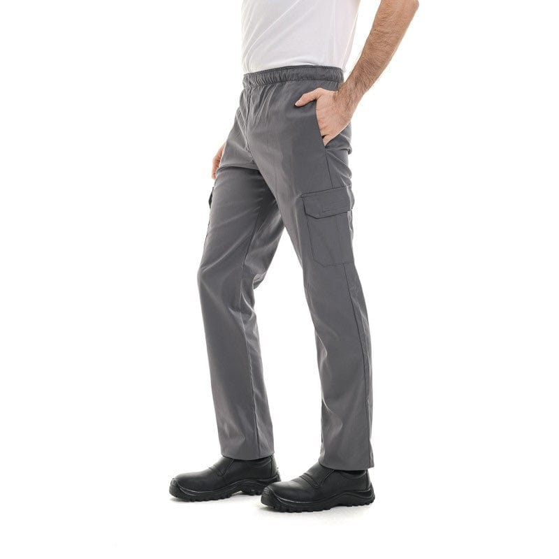 Manelli Gray Kitchen Pants with Side Pockets - MANELLI