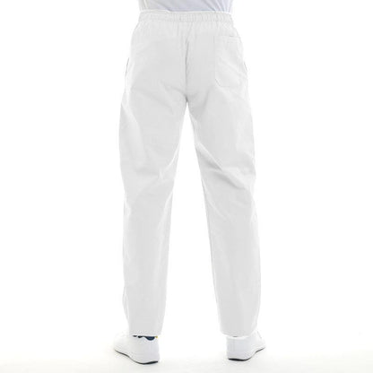 Manelli Large White Unisex Kitchen Pants - MANELLI