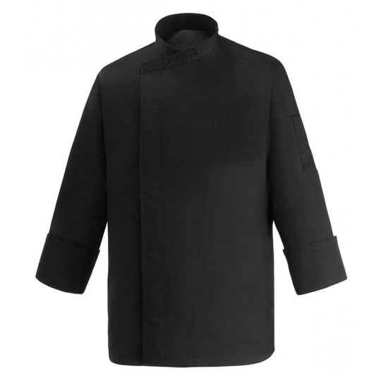 Manelli Long Sleeve / 5XL Manelli Plus Size Black Chef Coat - Manelli