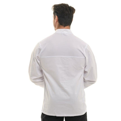 Manelli Long Sleeve / T0 Men's White Short Sleeve Chef's Coat Nevada - MANELLI