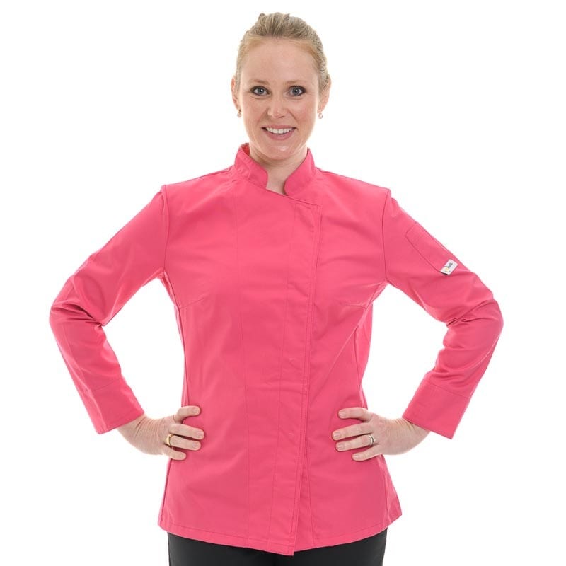 Manelli Long Sleeve / XS Pink Women's Kitchen Coat - Short Sleeve or Long Sleeve - MANELLI