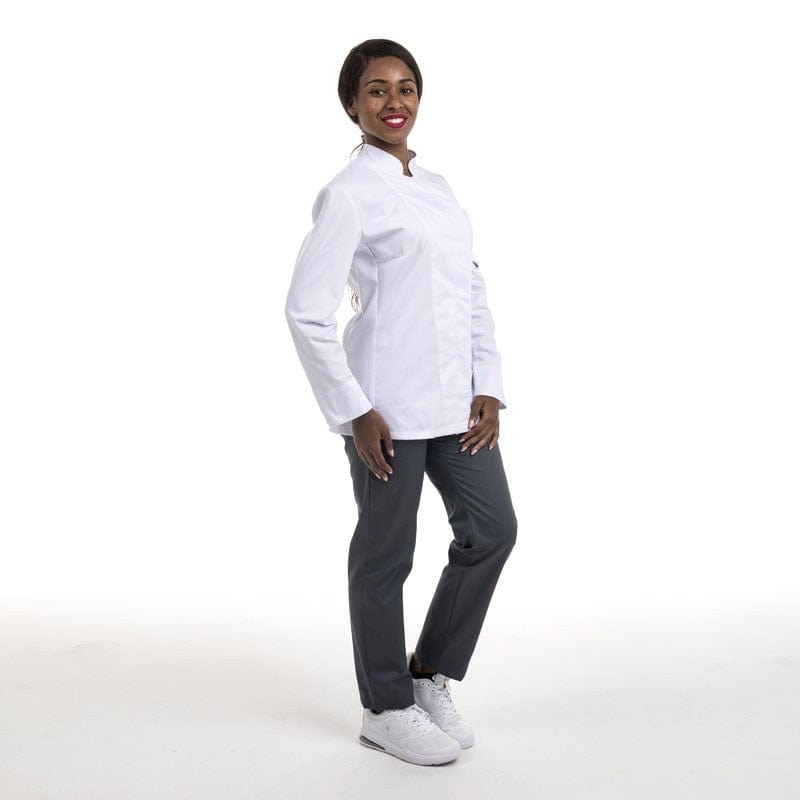 Manelli Long Sleeve / XS Women's White Short Sleeve Kitchen Coat - MANELLI