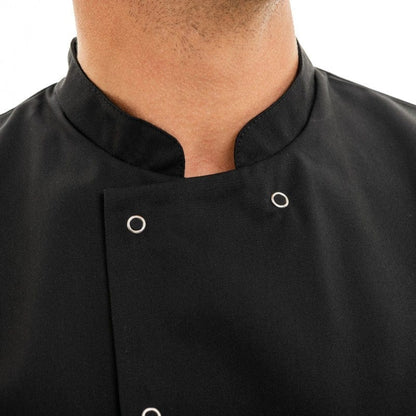 Manelli Men's Long Sleeve Apprentice Black Cooking Coat  - MARX - MANELLI